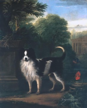 黒と白の犬をマフする Oil Paintings